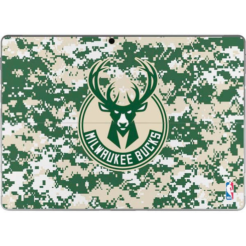 NBA Milwaukee Bucks Camo Digi Surface Pro 9 Skin
