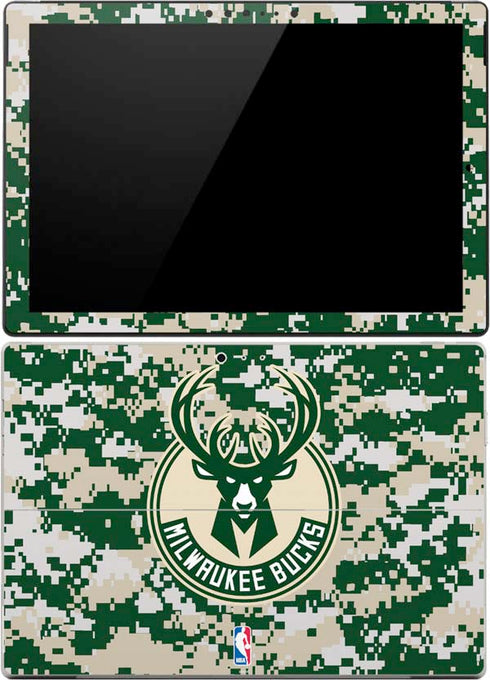 NBA Milwaukee Bucks Camo Digi Surface Pro (2017) Skin