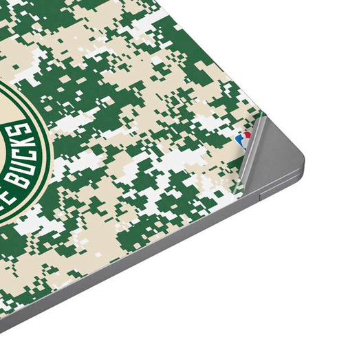 NBA Milwaukee Bucks Camo Digi Universal Laptop 11in (8.8 x 6.2in) Skin