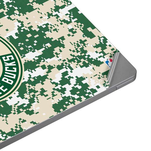 NBA Milwaukee Bucks Camo Digi Universal Laptop 12in (9.8 x 6.8in) Skin