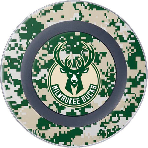 NBA Milwaukee Bucks Camo Digi Wireless Charger Skin