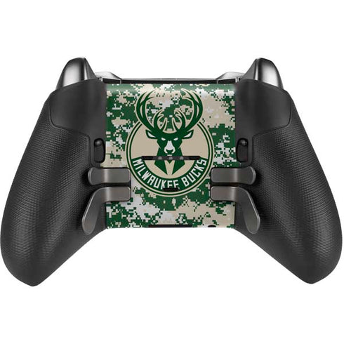 NBA Milwaukee Bucks Camo Digi Xbox Elite Wireless Controller Series 2 Skin