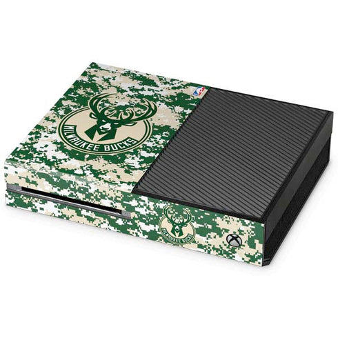 NBA Milwaukee Bucks Camo Digi Xbox One Console Skin