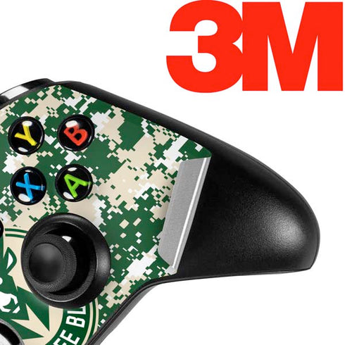 NBA Milwaukee Bucks Camo Digi Xbox One S Controller Skin