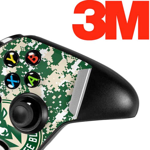NBA Milwaukee Bucks Camo Digi Xbox One X Controller Skin