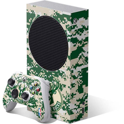 NBA Milwaukee Bucks Camo Digi Xbox Series S Skins