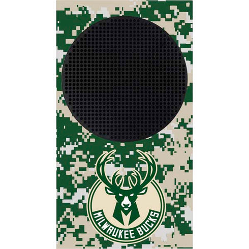 NBA Milwaukee Bucks Camo Digi Xbox Series S Console Skin