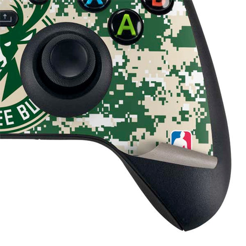 NBA Milwaukee Bucks Camo Digi Xbox Series X Controller Skin