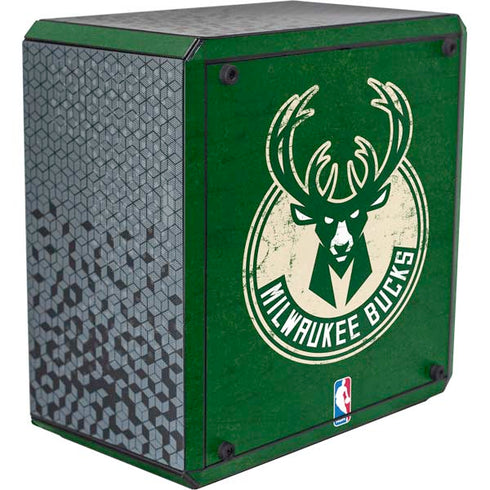 NBA Milwaukee Bucks Green Distressed Cooler Master MasterBox Q300L Mini Tower Skin