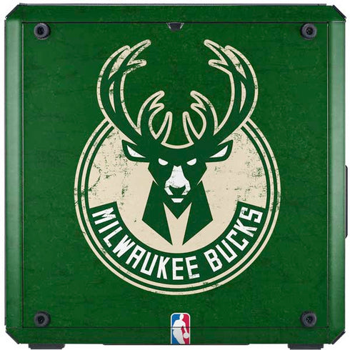 NBA Milwaukee Bucks Green Distressed Cooler Master MasterBox Q300L Mini Tower Skin