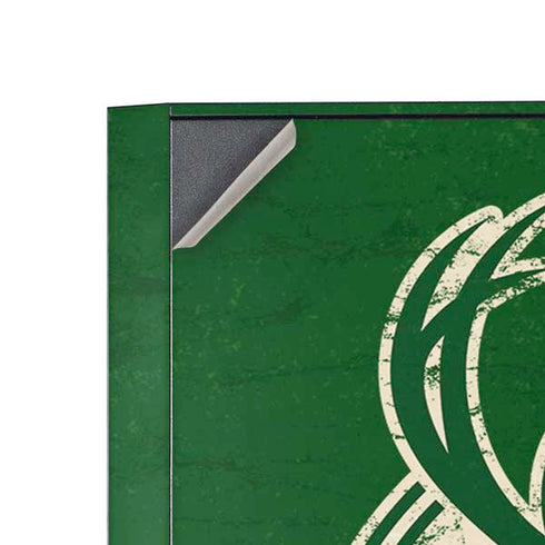 NBA Milwaukee Bucks Green Distressed Corsair 4000D Tempered Glass Mid-Tower ATX Case Skin