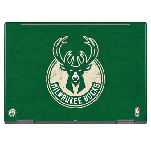 NBA Milwaukee Bucks Green Distressed HP Envy Skin