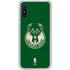 NBA Milwaukee Bucks Green Distressed Galaxy A10e Clear Case