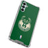 NBA Milwaukee Bucks Green Distressed Galaxy A15 5G Clear Case