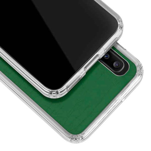 NBA Milwaukee Bucks Green Distressed Galaxy A30 Clear Case