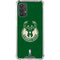 NBA Milwaukee Bucks Green Distressed Galaxy A32 5G Clear Case