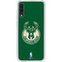 NBA Milwaukee Bucks Green Distressed Galaxy A50 Clear Case
