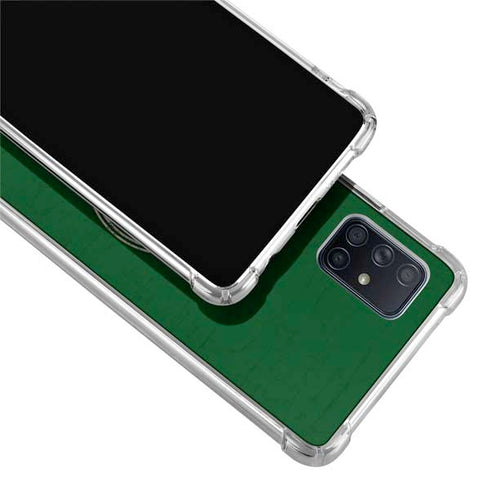 NBA Milwaukee Bucks Green Distressed Galaxy A51 5G Clear Case