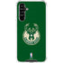NBA Milwaukee Bucks Green Distressed Galaxy A54 5G Clear Case