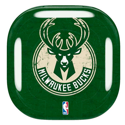NBA Milwaukee Bucks Green Distressed Galaxy Buds Pro Skin