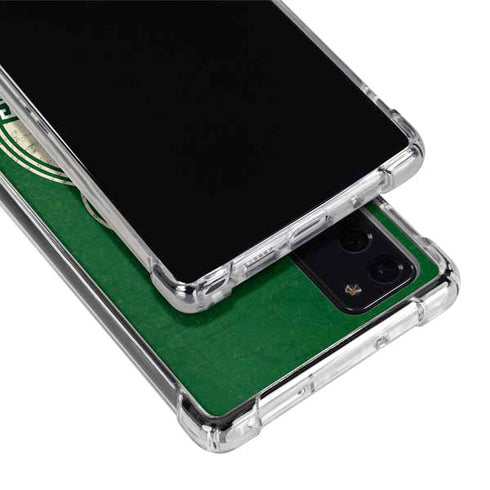 NBA Milwaukee Bucks Green Distressed Galaxy Note20 5G Clear Case