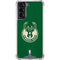 NBA Milwaukee Bucks Green Distressed Galaxy S21 5G Clear Case