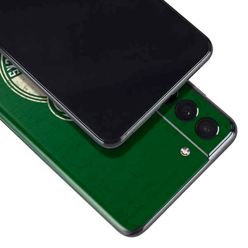 NBA Milwaukee Bucks Green Distressed Galaxy S21 Plus 5G Skin