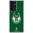 NBA Milwaukee Bucks Green Distressed Galaxy S21 Ultra 5G Clear Case