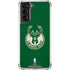 NBA Milwaukee Bucks Green Distressed Galaxy S22 Clear Case