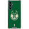 NBA Milwaukee Bucks Green Distressed Galaxy S23 FE Clear Case