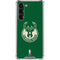 NBA Milwaukee Bucks Green Distressed Galaxy S23 Plus Clear Case
