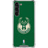 NBA Milwaukee Bucks Green Distressed Galaxy S23 Plus Clear Case