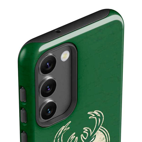 NBA Milwaukee Bucks Green Distressed Galaxy S23 Pro Case