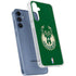 NBA Milwaukee Bucks Green Distressed Galaxy S24 Clear Case