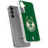 NBA Milwaukee Bucks Green Distressed Galaxy S24 Plus Clear Case