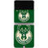 NBA Milwaukee Bucks Green Distressed Galaxy Z Flip3 5G Skin