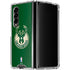 NBA Milwaukee Bucks Green Distressed Galaxy Z Fold4 5G Clear Case