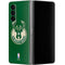 NBA Milwaukee Bucks Green Distressed Galaxy Z Fold4 5G Skin