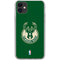 NBA Milwaukee Bucks Green Distressed iPhone 11 Clear Case