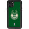 NBA Milwaukee Bucks Green Distressed iPhone 11 Pro Max Waterproof Case