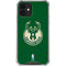 NBA Milwaukee Bucks Green Distressed iPhone 12 Mini Clear Case