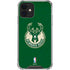 NBA Milwaukee Bucks Green Distressed iPhone 12 Mini Clear Case