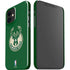 NBA Milwaukee Bucks Green Distressed iPhone 12 Mini Lite Case