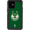 NBA Milwaukee Bucks Green Distressed iPhone 12 Mini Waterproof Case