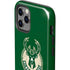 NBA Milwaukee Bucks Green Distressed iPhone 12 Pro Impact Case