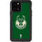 NBA Milwaukee Bucks Green Distressed iPhone 12 Pro Waterproof Case