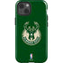 NBA Milwaukee Bucks Green Distressed iPhone 13 Impact Case