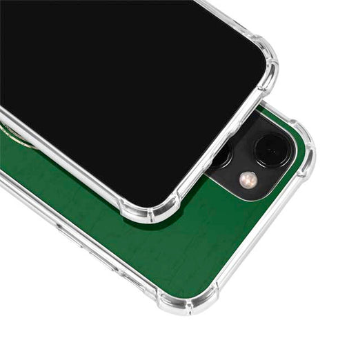 NBA Milwaukee Bucks Green Distressed iPhone 14 Clear Case