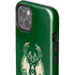 NBA Milwaukee Bucks Green Distressed iPhone 15 Plus Impact Case