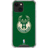 NBA Milwaukee Bucks Green Distressed iPhone 15 Plus Clear Case